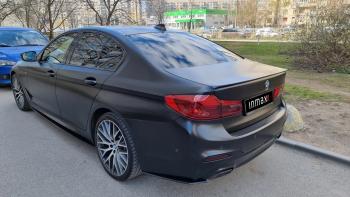 5 999 р. Накладки M-Perfomance под задний бампер (мини-лезвия) Inmax  BMW 5 серия  G30 (2016-2020) дорестайлинг, седан (цвет: черный глянец)  с доставкой в г. Нижний Новгород. Увеличить фотографию 11