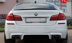 5 999 р. Лип спойлер М-Perfomance BMW 3 серия F30 седан рестайлинг (2015-2018) (Черный матовый)  с доставкой в г. Нижний Новгород. Увеличить фотографию 3