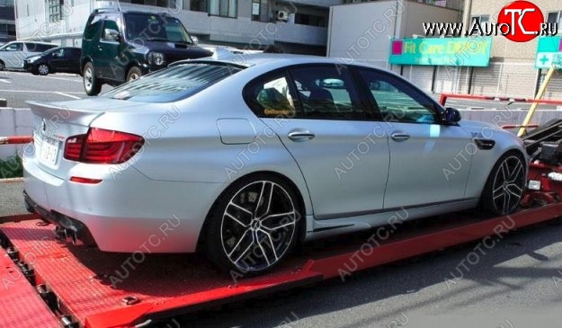 6 749 р. Лип спойлер CT v1 BMW 5 серия F10 седан дорестайлинг (2009-2013) (Неокрашенный)  с доставкой в г. Нижний Новгород