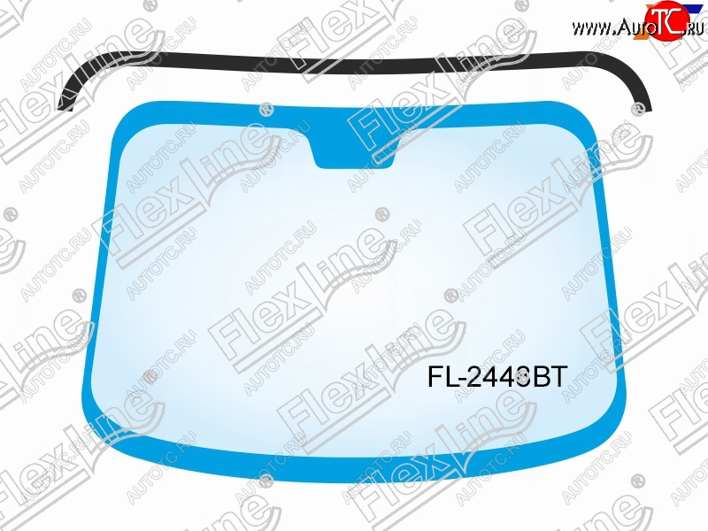 649 р. Молдинг лобового стекла FlexLine  BMW 5 серия ( E60,  E61) (2003-2010) седан дорестайлинг, универсал дорестайлинг, седан рестайлинг, универсал рестайлинг  с доставкой в г. Нижний Новгород