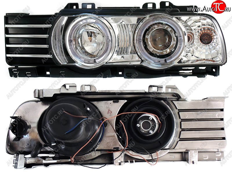 3 899 р. Левая передняя фара SAT (цельная с габаритом) BMW 5 серия E34 седан дорестайлинг (1988-1994)  с доставкой в г. Нижний Новгород