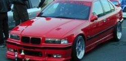 849 р. Реснички на фары Sport BMW 3 серия E36 седан (1990-2000) (Неокрашенные)  с доставкой в г. Нижний Новгород. Увеличить фотографию 2