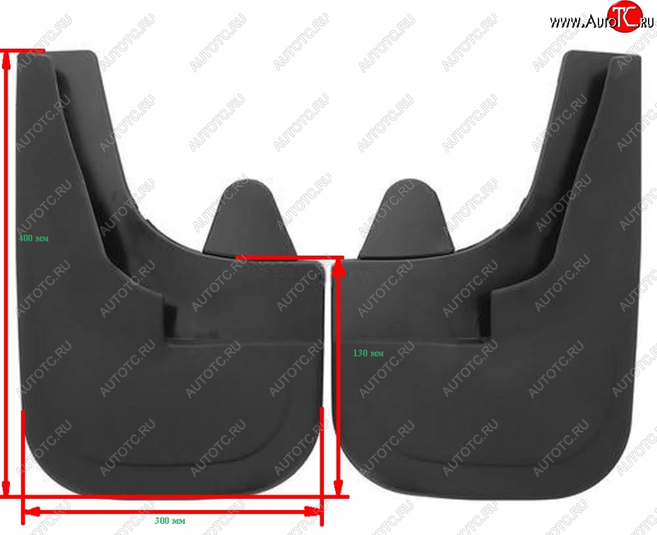 749 р. Универсальные передние брызговики (широкие) ПТП64 Uni4  Renault Scenic 2 (2003-2009)  с доставкой в г. Нижний Новгород