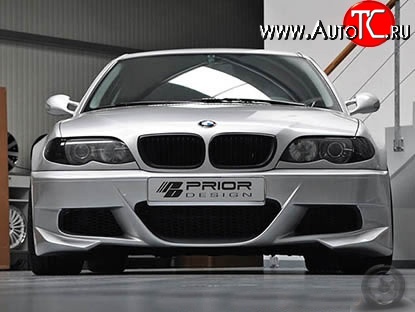 11 799 р. Передний бампер Prior Design BMW 3 серия E46 седан дорестайлинг (1998-2001) (Неокрашенный)  с доставкой в г. Нижний Новгород