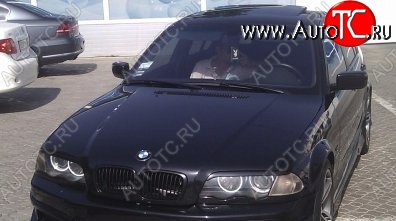 1 649 р. Реснички на фары M3-Style BMW 3 серия E46 седан дорестайлинг (1998-2001) (Неокрашенные)  с доставкой в г. Нижний Новгород