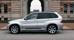 13 999 р. Пороги накладки с расширителями арок Aero BMW X5 E53 рестайлинг (2003-2006)  с доставкой в г. Нижний Новгород. Увеличить фотографию 3