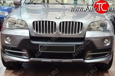 46 999 р. Накладка на передний бампер CT BMW X5 E70 дорестайлинг (2006-2010) (Неокрашенная)  с доставкой в г. Нижний Новгород