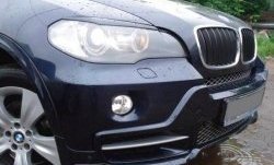 1 499 р. Реснички на фары CT BMW X5 E70 рестайлинг (2010-2013) (Неокрашенные)  с доставкой в г. Нижний Новгород. Увеличить фотографию 2