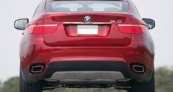 3 149 р. Накладка на крышку багажника СТ BMW X6 E71 рестайлинг (2012-2014)  с доставкой в г. Нижний Новгород. Увеличить фотографию 2