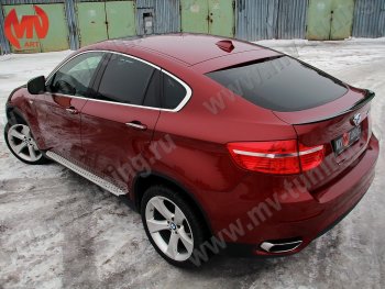 4 649 р. Лип спойлер Tuning-Sport BMW X6 E71 рестайлинг (2012-2014) (Неокрашенный)  с доставкой в г. Нижний Новгород. Увеличить фотографию 2