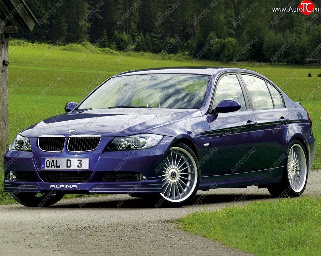 16 599 р. Накладка на передний бампер Alpina BMW 3 серия E90 седан дорестайлинг (2004-2008)  с доставкой в г. Нижний Новгород