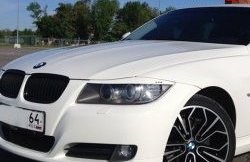 919 р. Комплект ресничек на фары M-VRS BMW 3 серия E90 седан дорестайлинг (2004-2008) (Без отверстий под светодиоды, Неокрашенные)  с доставкой в г. Нижний Новгород. Увеличить фотографию 2