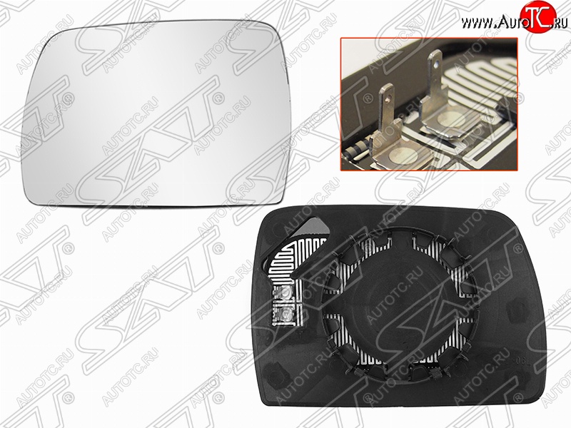 719 р. Левое полотно зеркала SAT (голубой, асферическое с обогревом) BMW X3 E83 (2003-2009)  с доставкой в г. Нижний Новгород