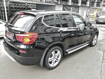 13 549 р. Подножки боковые WINBO OE Style BMW X3 F25 дорестайлинг (2010-2014)  с доставкой в г. Нижний Новгород. Увеличить фотографию 3