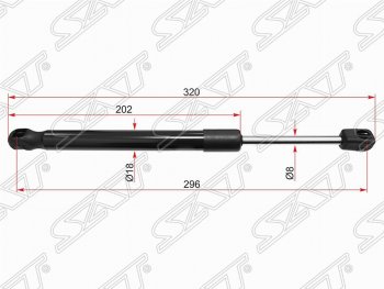 Упор капота SAT (газовый) BMW (БМВ) X3 (Икс3)  F25 (2010-2017) F25 дорестайлинг, рестайлинг