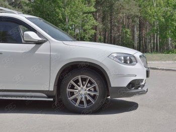 11 499 р. Одинарная защита переднего бампера из трубы d42 мм SLITKOFF Brilliance V5 (2012-2018)  с доставкой в г. Нижний Новгород. Увеличить фотографию 2