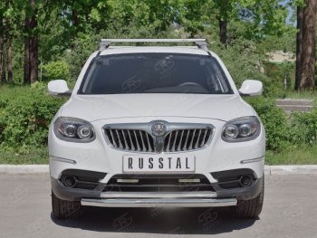 13 649 р. Одинарная защита переднего бампера из трубы d63 мм SLITKOFF Brilliance V5 (2012-2018)  с доставкой в г. Нижний Новгород. Увеличить фотографию 3