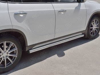 16 549 р. Защита порогов из круглой трубы d63 мм SLITKOFF v2  Brilliance V5 (2012-2018)  с доставкой в г. Нижний Новгород. Увеличить фотографию 3