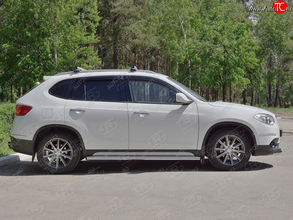 16 549 р. Защита порогов из круглой трубы d63 мм SLITKOFF v2  Brilliance V5 (2012-2018)  с доставкой в г. Нижний Новгород