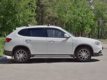 17 599 р. Защита порогов из круглой трубы d63 мм SLITKOFF v3  Brilliance V5 (2012-2018)  с доставкой в г. Нижний Новгород. Увеличить фотографию 3