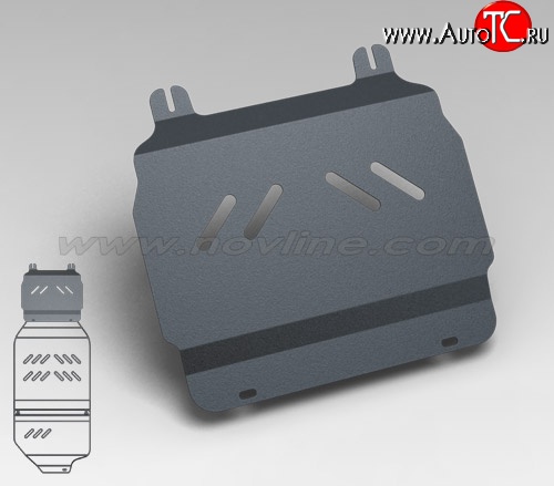 2 569 р. Защита картера двигателя Novline (5.3/6.0/6.2, АКПП, 3 мм) Chevrolet Tahoe GMT900 5 дв. (2006-2013)  с доставкой в г. Нижний Новгород