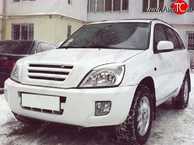 3 649 р. Решётка радиатора CT Chery Tiggo T11 дорестайлинг (2005-2013) (Неокрашенная)  с доставкой в г. Нижний Новгород