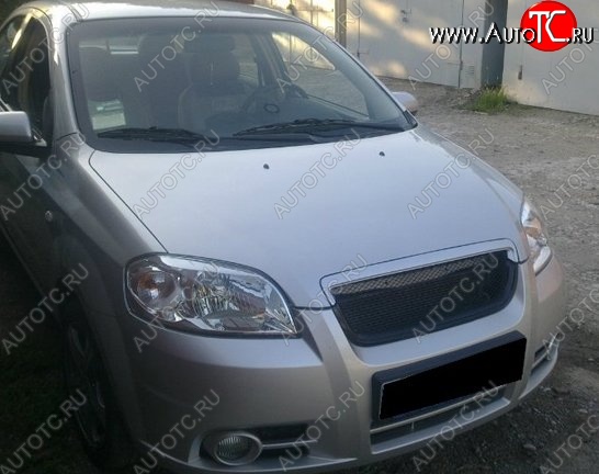 3 299 р. Решётка радиатора CT Chevrolet Aveo T250 седан рестайлинг (2006-2011) (Неокрашенная)  с доставкой в г. Нижний Новгород