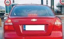 3 499 р. Лип спойлер CT Chevrolet Aveo T200 седан (2003-2008) (Неокрашенный)  с доставкой в г. Нижний Новгород. Увеличить фотографию 2