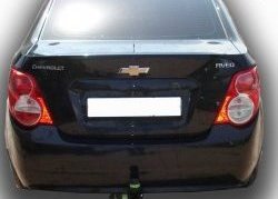 7 449 р. Фаркоп Leader  Chevrolet Aveo  T300 (2011-2015) седан (Без электропакета)  с доставкой в г. Нижний Новгород. Увеличить фотографию 1