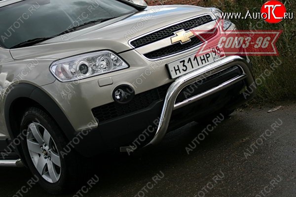 18 314 р. Защита переднего бампера Souz-96 (d76) Chevrolet Captiva  дорестайлинг (2006-2011)  с доставкой в г. Нижний Новгород