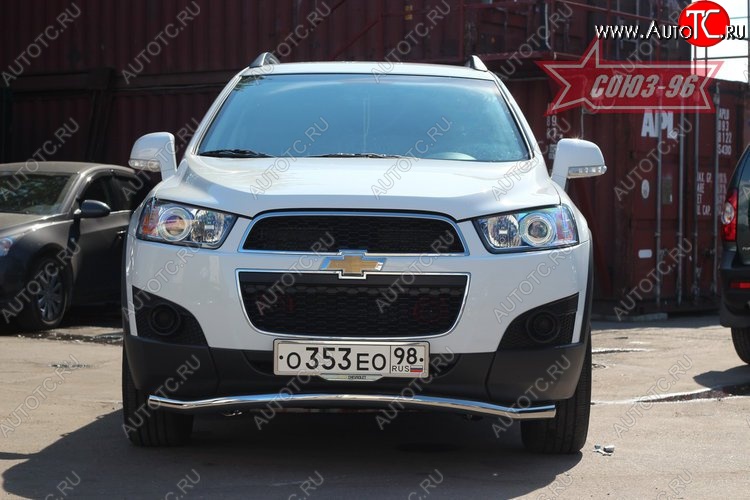 16 469 р. Защита переднего бампера одинарная Souz-96 Premium (d60) Chevrolet Captiva 1-ый рестайлинг (2011-2013)  с доставкой в г. Нижний Новгород