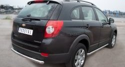 13 849 р. Защита порогов из круглой трубы диаметром 63 мм Russtal Chevrolet Captiva 1-ый рестайлинг (2011-2013) (Защита порогов с со скосами на торцах (вариант 1))  с доставкой в г. Нижний Новгород. Увеличить фотографию 4