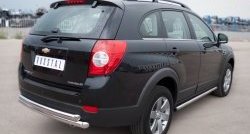 13 849 р. Защита порогов из круглой трубы диаметром 63 мм Russtal Chevrolet Captiva 1-ый рестайлинг (2011-2013) (Защита порогов с со скосами на торцах (вариант 1))  с доставкой в г. Нижний Новгород. Увеличить фотографию 8