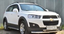 21 699 р. Широкая защита порогов (рестайлинг) SLITKOFF  Chevrolet Captiva (2013-2016) 2-ой рестайлинг  с доставкой в г. Нижний Новгород. Увеличить фотографию 3