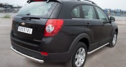 13 499 р. Одинарная защита заднего бампера из трубы диаметром 63 мм SLITKOFF  Chevrolet Captiva (2011-2013) 1-ый рестайлинг  с доставкой в г. Нижний Новгород. Увеличить фотографию 4