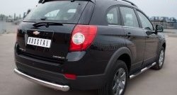 13 699 р. Одинарная защита заднего бампера из трубы диаметром 76 мм SLITKOFF  Chevrolet Captiva (2011-2013) 1-ый рестайлинг  с доставкой в г. Нижний Новгород. Увеличить фотографию 4