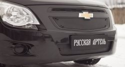 1 199 р. Зимняя заглушка решетки радиатора и переднего бампера РА  Chevrolet Cobalt (2011-2016) седан дорестайлинг  с доставкой в г. Нижний Новгород. Увеличить фотографию 2