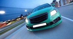 3 529 р. Радиаторная решётка (дорестайлинг) Sport v2 Chevrolet Cruze J300 седан дорестайлинг (2009-2012) (Неокрашенная)  с доставкой в г. Нижний Новгород. Увеличить фотографию 4