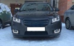 3 529 р. Радиаторная решётка (дорестайлинг) Sport v2 Chevrolet Cruze J300 седан дорестайлинг (2009-2012) (Неокрашенная)  с доставкой в г. Нижний Новгород. Увеличить фотографию 3