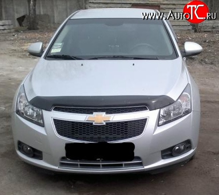 2 369 р. Дефлектор капота NovLine Chevrolet Cruze J300 седан дорестайлинг (2009-2012)  с доставкой в г. Нижний Новгород