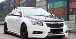 3 999 р. Накладка на передний бампер Extrime  Chevrolet Cruze ( J300,  J305,  J308) (2009-2015) седан дорестайлинг, хэтчбек дорестайлинг, универсал рестайлинг (Неокрашенная)  с доставкой в г. Нижний Новгород. Увеличить фотографию 3