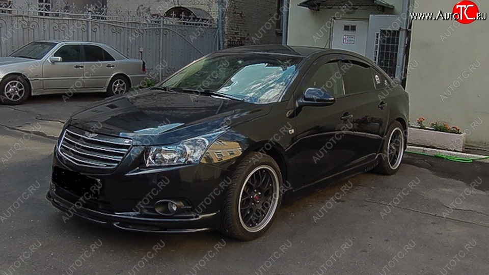 5 499 р. Накладка на передний бампер SPORT CLUB  Chevrolet Cruze ( J300,  J305) (2009-2015) седан дорестайлинг, хэтчбек дорестайлинг, седан рестайлинг, хэтчбек рестайлинг (Неокрашенная)  с доставкой в г. Нижний Новгород