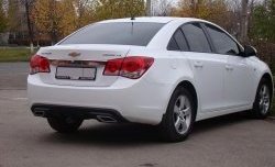 3 899 р. Диффузор заднего бампера Sport  Chevrolet Cruze  J300 (2009-2012) седан дорестайлинг (Текстурный пластик (шагрень))  с доставкой в г. Нижний Новгород. Увеличить фотографию 2