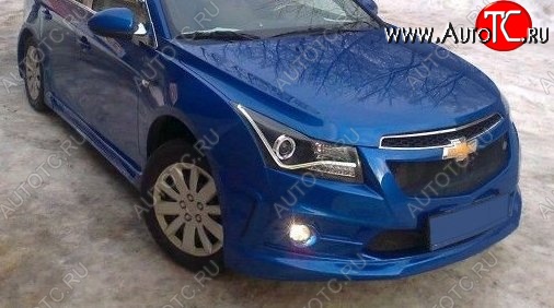 6 999 р. Передний бампер Sport Chevrolet Cruze J300 седан дорестайлинг (2009-2012) (Неокрашенный)  с доставкой в г. Нижний Новгород