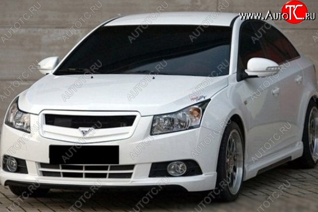 2 999 р. Решётка радиатора Road Runs style Chevrolet Cruze J300 седан дорестайлинг (2009-2012) (Неокрашенная)  с доставкой в г. Нижний Новгород