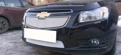 1 559 р. Нижняя сетка на бампер Russtal (хром) Chevrolet Cruze J300 седан дорестайлинг (2009-2012)  с доставкой в г. Нижний Новгород. Увеличить фотографию 3