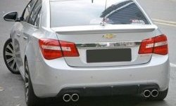 2 999 р. Лип спойлер CT Chevrolet Cruze J300 седан дорестайлинг (2009-2012) (Неокрашенный)  с доставкой в г. Нижний Новгород. Увеличить фотографию 2