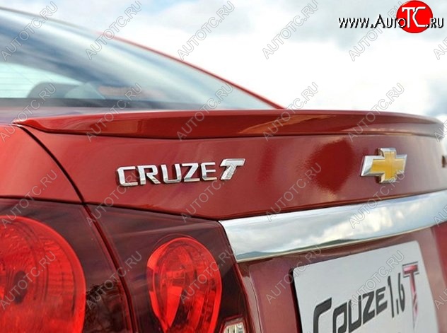 2 749 р. Лип спойлер Lip Chevrolet Cruze J300 седан дорестайлинг (2009-2012) (Неокрашенный)  с доставкой в г. Нижний Новгород