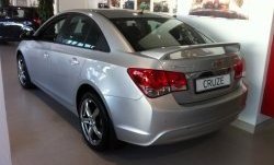 6 849 р. Спойлер LitCompany Chevrolet Cruze J300 седан дорестайлинг (2009-2012) (Неокрашенный)  с доставкой в г. Нижний Новгород. Увеличить фотографию 2