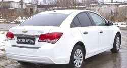 1 059 р. Защитная накладка на задний бампер RA Chevrolet Cruze J300 седан рестайлинг (2012-2015)  с доставкой в г. Нижний Новгород. Увеличить фотографию 2